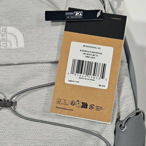 The North Face Women’s Borealis Backpack Gray 27L NWT - Picture 4 of 8